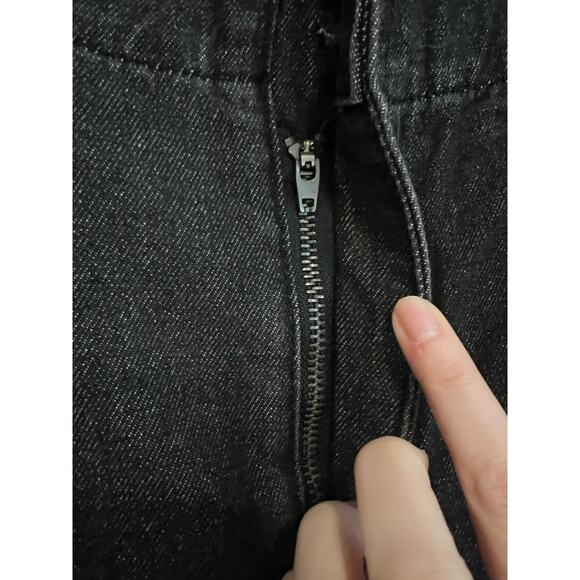 Fashion Nova Daring Drop Waist Baggy Jeans Y2K Wide Leg High Rise Black Wash NWT - Picture 8 of 9